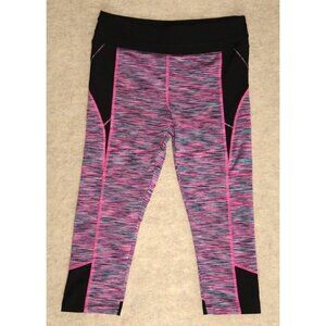ABS Leggings Compression Heather Pink Yoga Allen Schwartz Women's Size Medium